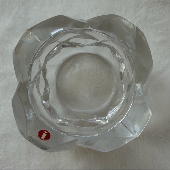 Iittala Finland Crystal Votive Candle Holder Corona Design Jorma Vennola Vintage - Picture 7 of 10